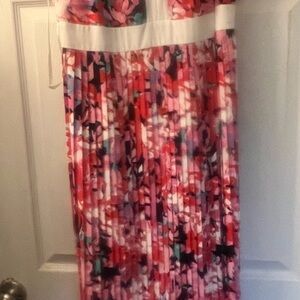 Colorful Pleated Dress